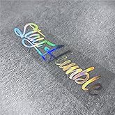 Car Stickers for Stay Humble Auto Front Rear Windshield Window Decal Vans Truck Window Tail Decoration (500x125mm, Laser)