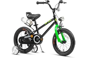 Glerc Fantacy Kids Bike, 12-20 Inch Children Bicycle for 2-13 Years Old Boys Girls, Kids Bicycle with Water Bottle Holder & Headlight & Training Wheels, Multiple Colors