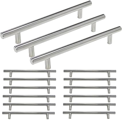 15packs 96mm Polished Chrome Kitchen Cabinet Handles Stainless