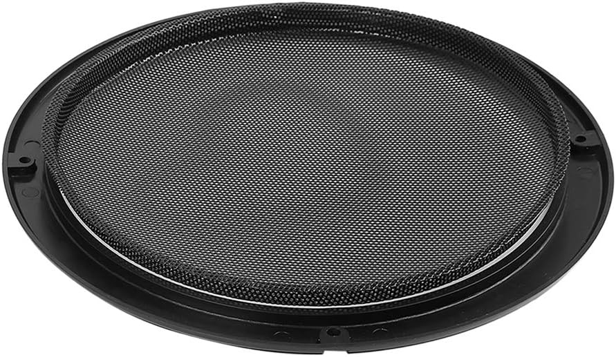 X AUTOHAUX Black Plastic 8" Mesh Grill Cover Car Speaker Subwoofer Protector, 8'' - Image 4