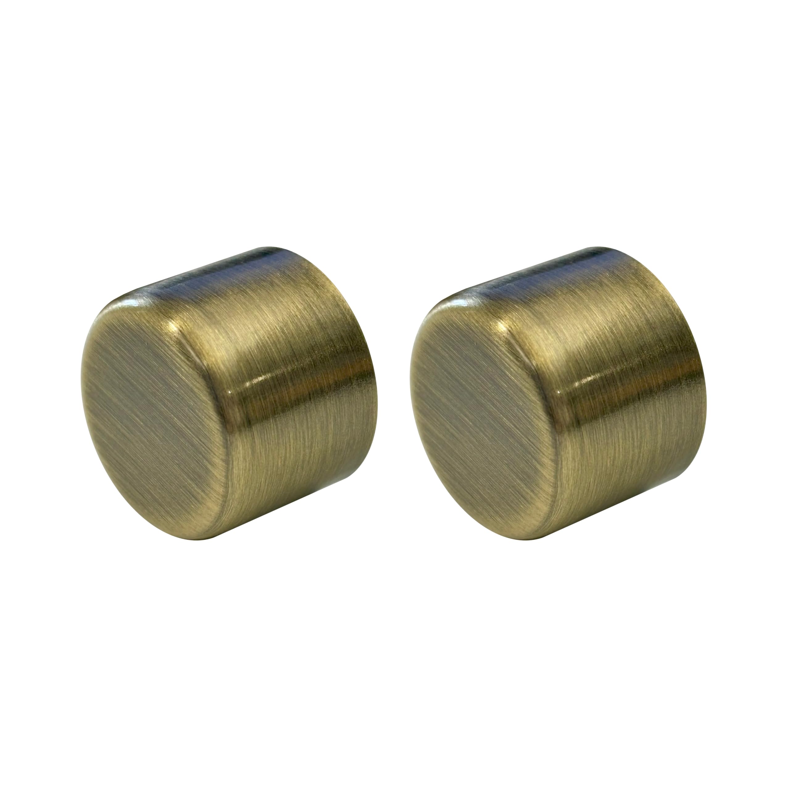 Evoges Antique Brass Dimmer Knobs – Pack of 2, Ø21.7mm x 15.8mm, Universal Replacement, 6mm D-Spindle