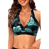 Tempt Me Women Halter Bikini Top Push Up Swimsuit Top Only