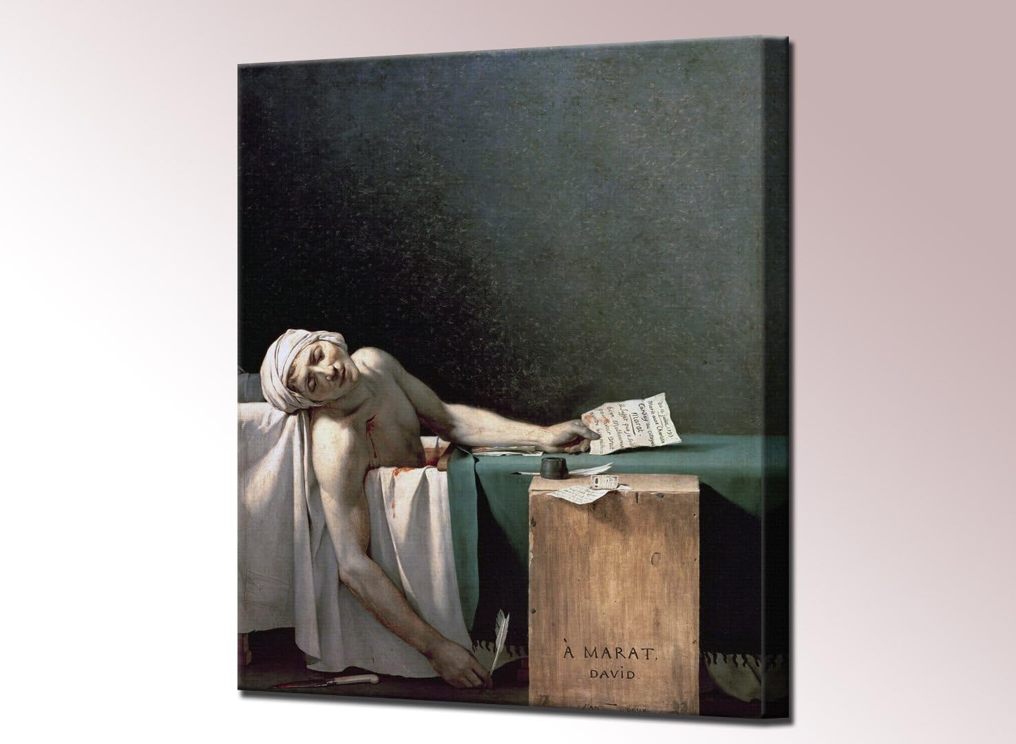 The Death Of Marat Painting Amazon.com: The Death of Marat Canvas Print by Jacques Louis David