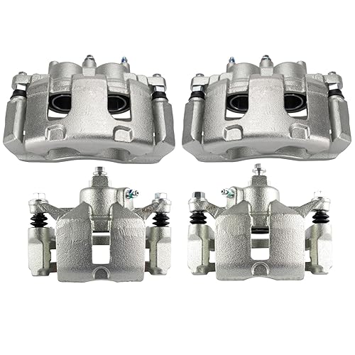 TRQ Brake Caliper Set Compatible with 2006-2010 Chevrolet Impala 2006-2007 Monte Carlo