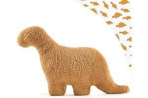LANARP Dino Nugget Pillow,Dino Chicken Nugget Plush,Soft Dinosaur Chicken Nuggets Pillow for Birthday Decorations, Stuffed Animal Plush Toy (Brontosaurus)