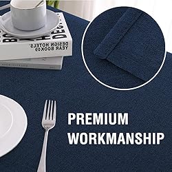H.VERSAILTEX Linen Textured Tablecloth Rectangle 60