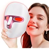 Red Light Therapy for Face, 7 Color LED Face Mask, Cordless Rechargeable | Red Light Mask for Face, Ergonomic Lightweight Full Coverage, USB-C Portable, Home &amp; Travel Daily Facial Care Routine