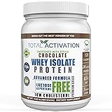 100% Whey Isolate Low Carb Protein Powder Under 1 Gram Sugar Chocolate Protein Powder for Women Weight Loss & Men Post Workou