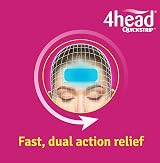 4HEAD QuickStrip Hydro Gel Strips 4 count Migraine Relief view 5