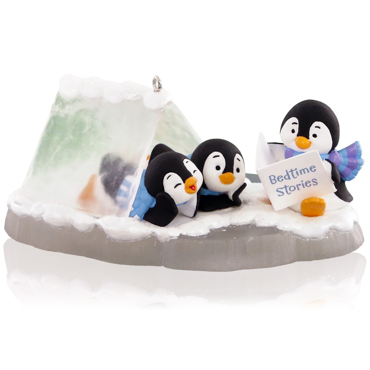 Hallmark Keepsake Ornament: Penguin Bedtime Tales in a Tent - Charming Holiday Decoration