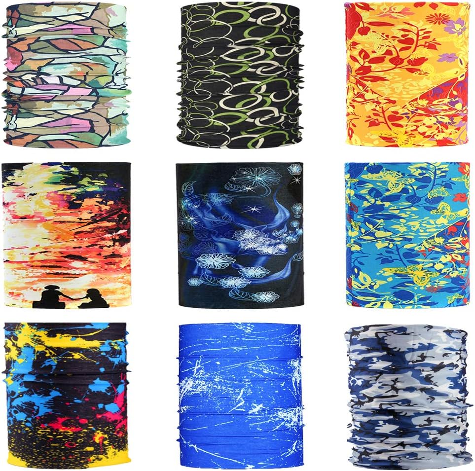 Ambielly Sport Headwear Bandana - Snood Face Mask Face Bandanas Scarf - Headband Snoods For Men Sport