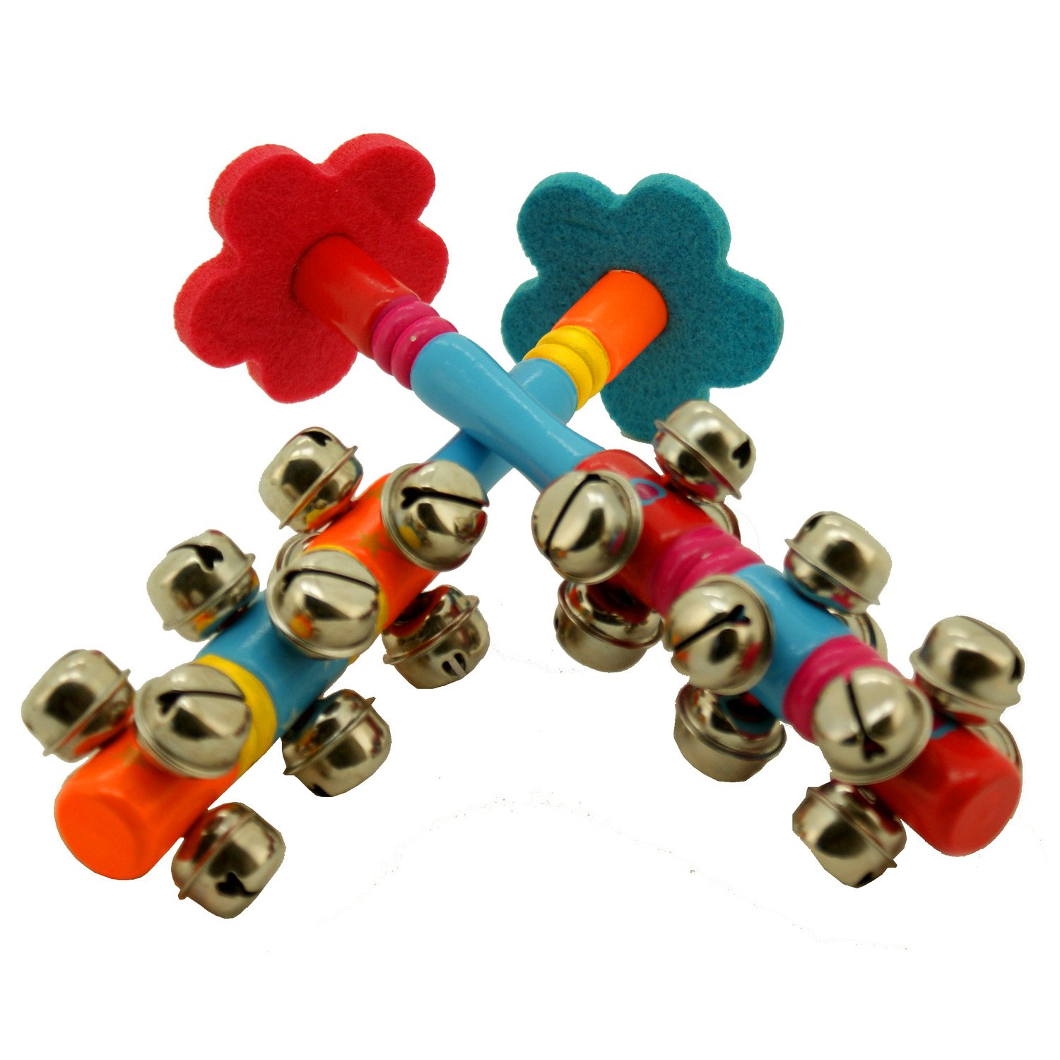 Set of 2 Wooden Musical Bell Sticks Amazon.co.uk Toys & Games