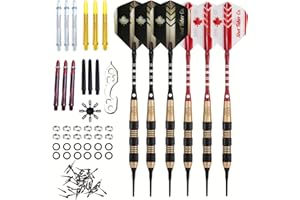 SHOT TAKER CO. EST. 2017 Soft Tip Darts Set-Professional Darts | Customizable Configuration | Aluminum & Plastic Shafts, O-Ri