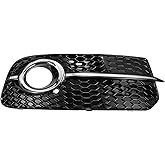X AUTOHAUX Front Right Fog Light Grille Honeycomb Type Grill Cover for Audi Q5 SQ5 S-Line 2013-2017 8R0807682J