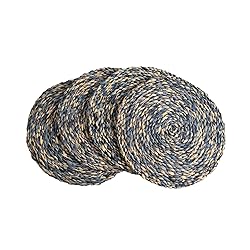 KAZI Essentials Boho Round Woven Placemats – Set