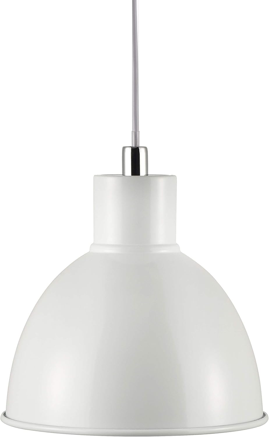 Nordlux Pop Indoor Pendant Light White Metal E27 White Inner - Kitchen, Bedroom, Living Room Mains Powered, IP20