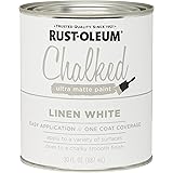 Rust-Oleum 285140 Ultra Matte Interior Chalked Paint 30 oz, 30 Fl Oz (Pack of 1), Linen White