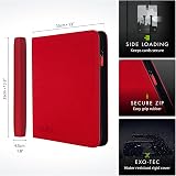 Vault X 12 XL Pocket Trading Card Zip Binder Red 624 Cards 26 Pages view 2