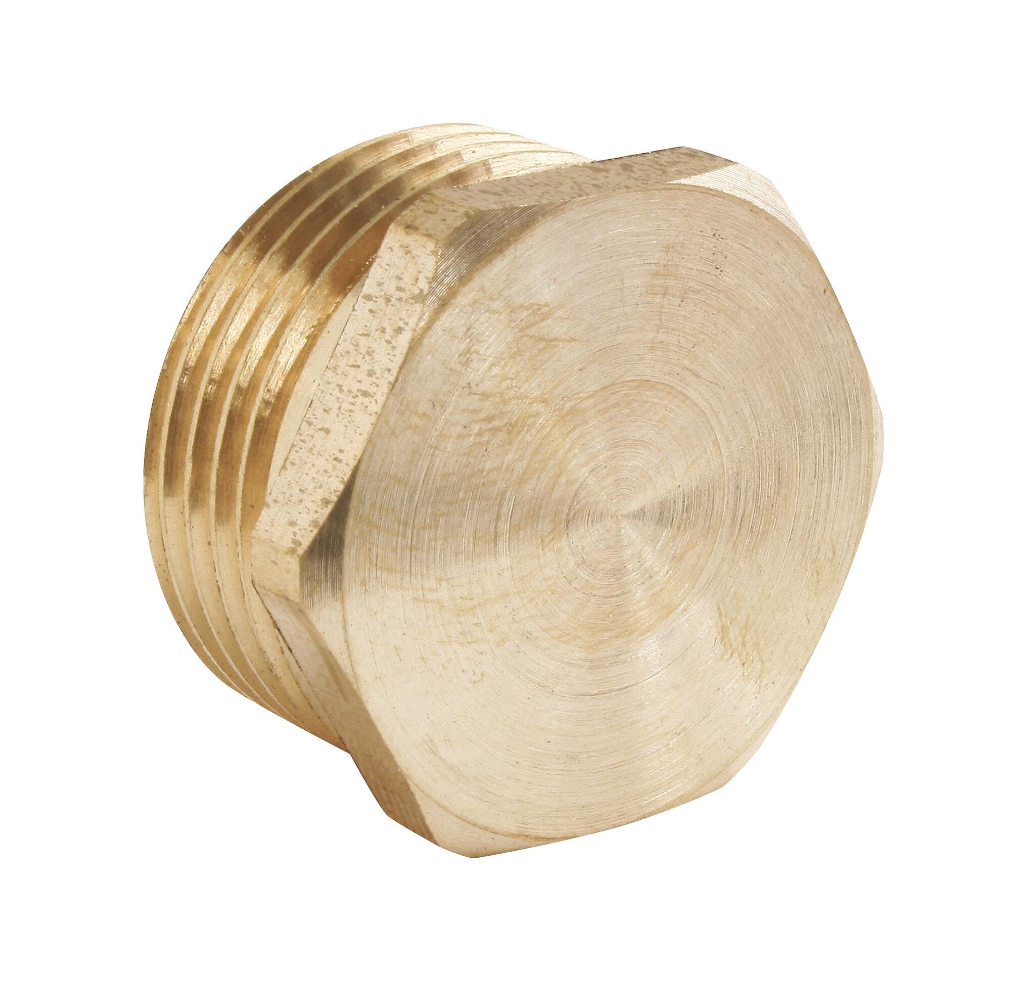 Somatherm // 861-08 Brass Male Plug 8/13, Grey
