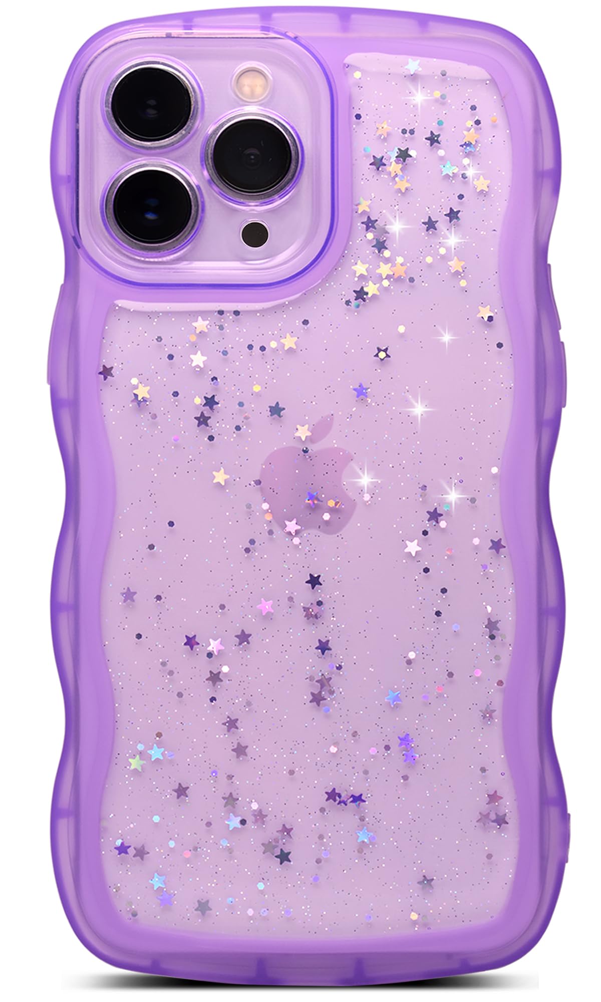 Qokey for iPhone 12 Pro Max Case 6.7" Curly Wave