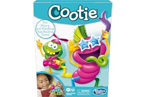 Hasbro Gaming Cootie Mixing and Matching Bug-Building Game | 2-4 Players | Easy Preschool Board Games | Easter Basket Gifts for Boys and Girls| Ages 3+