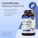 Nutravita Vitamin K2 MK 7 200mcg 365 tablets UK made vegan 12m supply view 2