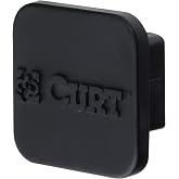 CURT 22275 Rubber Trailer Hitch Cover, Fits 1-1/4-Inch Receiver