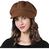 Sumolux Women Beret Newsboy Hat French Wool Cap Classic Autumn Spring Winter