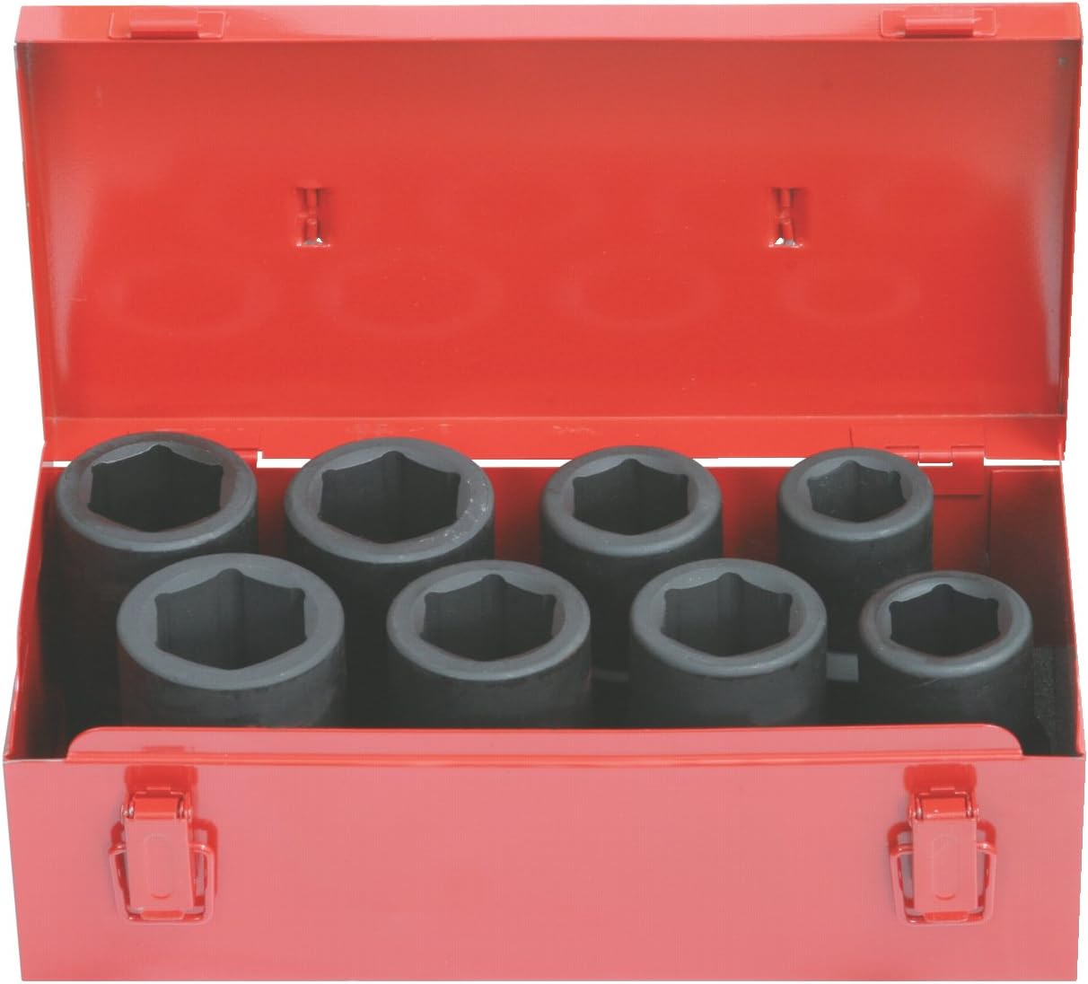 KS Tools 515.0308 Impact Socket Set (8 Pieces) 1-inch 24-38mm Deep, Variety pack
