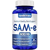 SAM-E Supplement 500mg | Easy Absorption S-Adenosyl-L-Methionine SAM-e 500mg for Bone and Mood Support Supplement | Made in The USA Non-GMO and Gluten Free (90 Day Supply)