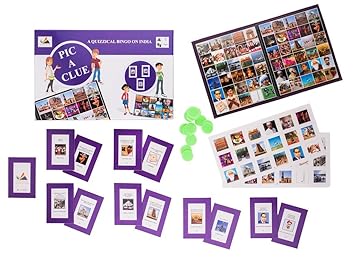 Prism Edutives Pic A Clue India A Pictorial On Fascinating Facts Of India Bingo (Purple)
