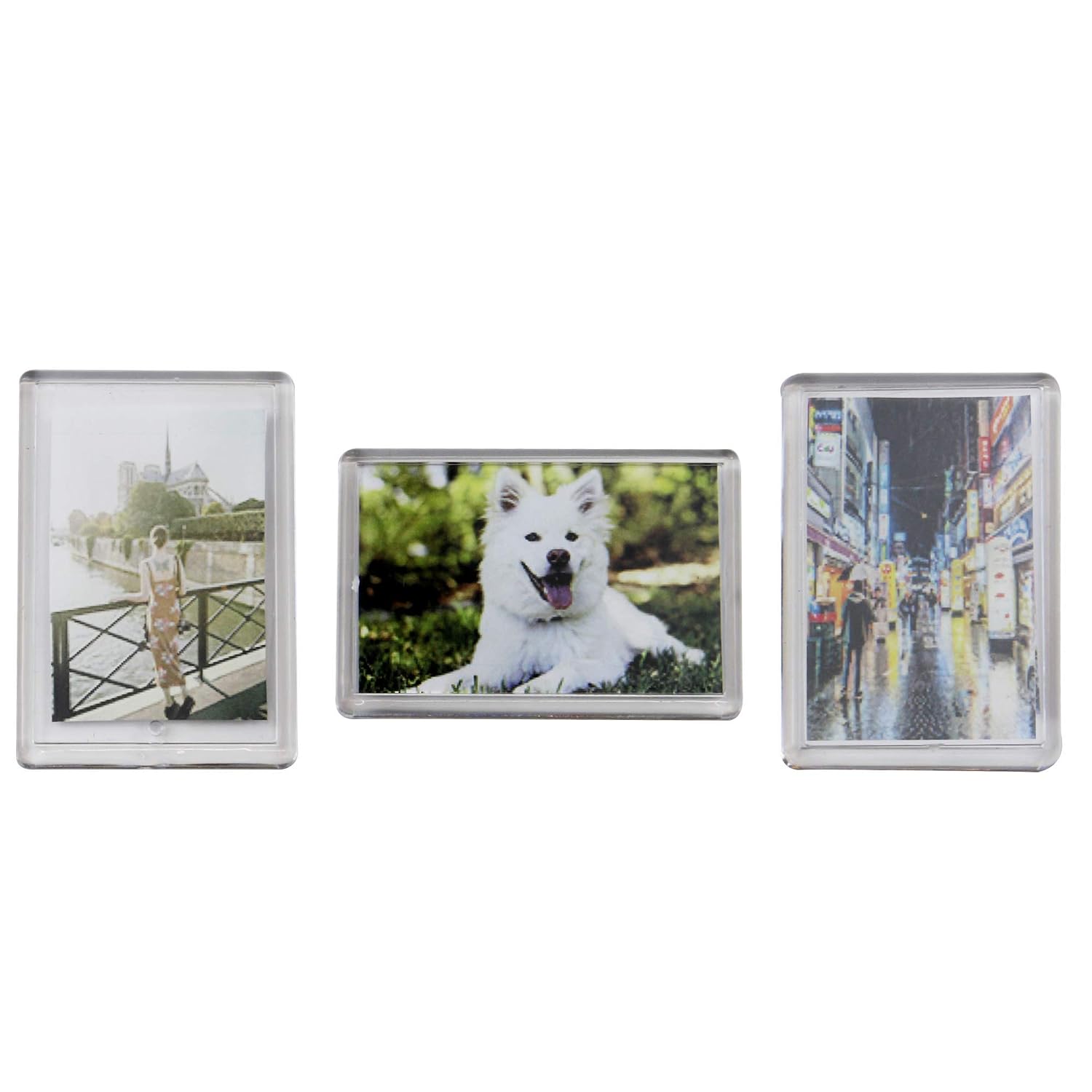 Idea de regalo de recuerdo de memoria Accesorios para el hogar personalizados Paquete de 20 Mini Imanes Marco de Fotos Imanes de Nevera Foto titulares M&W Hogar y cocina Imanes bastacarcare.dk