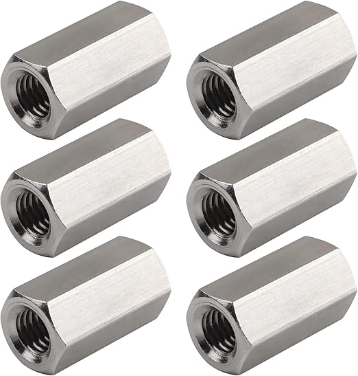 TOPPROS Pack of 6 M8 X 1.25Pitch 24mm Length Metric Hex