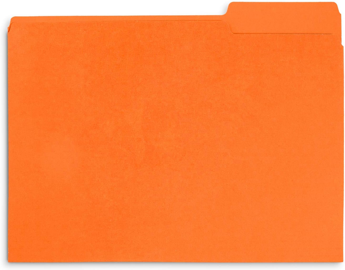 File Folder, 1/3 Cut Tab, Letter Size, Orange, Great for Organizing and Easy File Storage, 100 Per Box : Office Products