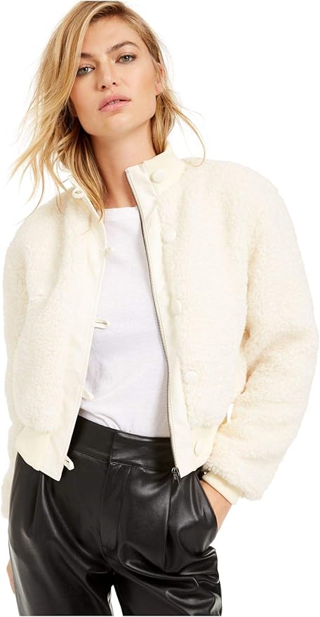 faux fur bomber jacket womens