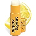 Poppy & Pout Lemon Bloom Jumbo Lip Balm | All Natural Lip Balms & Moisturizers | Hydrates with Beeswax, Vitamin E, Organic Coconut Oil | Cruelty-Free | Lip Balm in Recyclable Cardboard Tube