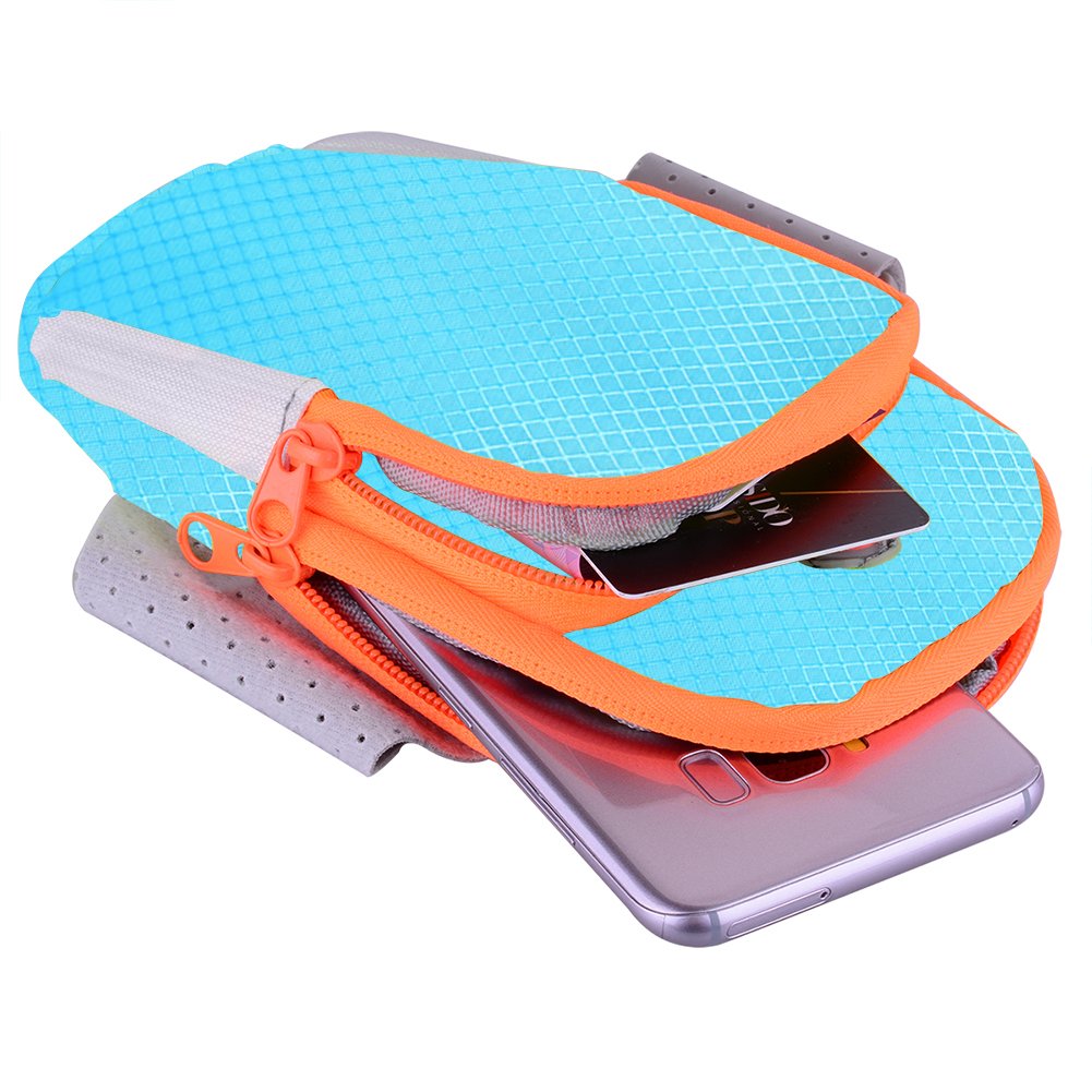 Sports Armband Arm Bag Multifunctional Sports Pocke For Men and Women Running,Cycling,Gym Exercise,Fits Up To iPhone 7/7 Plus, 6s/6s Plus, Samsung Galaxy S8/S7/S6/ Edge 6.0 Inch