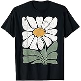Boho Daisy ~ Flower Retro Botanical Wildflower Gardener T-Shirt