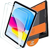 OMOTON Screen Protector for iPad A16 11th 2025 [11 Inch] / 10th Generation 2022 [10.9 Inch], TOP 9H+ Tempered Glass with Easy Installation Tray, Case & Apple Pencil Compatible, Bubble-Free & Scratch-Resistant