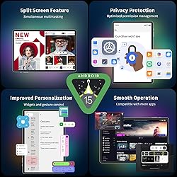 Suicoey 2025 Tablet, 10 inch Android 15 Tablet with