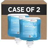 SC Johnson Professional Refresh Azure Foaming Hand Soap Refill, 1 L, 2 Pack | Two 1 Liter foam hand wash cartridges for QuickView dispensers, apple scent, added moisturizers; dispenser not included