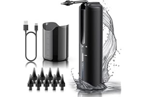 LEBBTL Ear Wax Removal - Electric Ear Irrigation Flushing System - Water Powered Ear Cleaner with 4 Pressure Modes - Safe and Effective Ear Cleaning Tool - Water Resistant USB Rechargeable