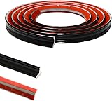 Zayejod 5M Black PVC Quadrant Trim Self Adhesive Beading 27mmx17mm Corner Edging