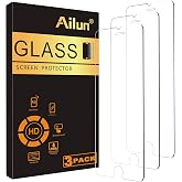 Ailun 3 Pack Screen Protector for iPhone SE 2020 2nd/2022 3rd Gen | 4.7 Inch, Tempered Glass, 0.25mm, Case Friendly, Clear