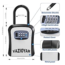 Vazioyar Key Lock Box With Retractable Key