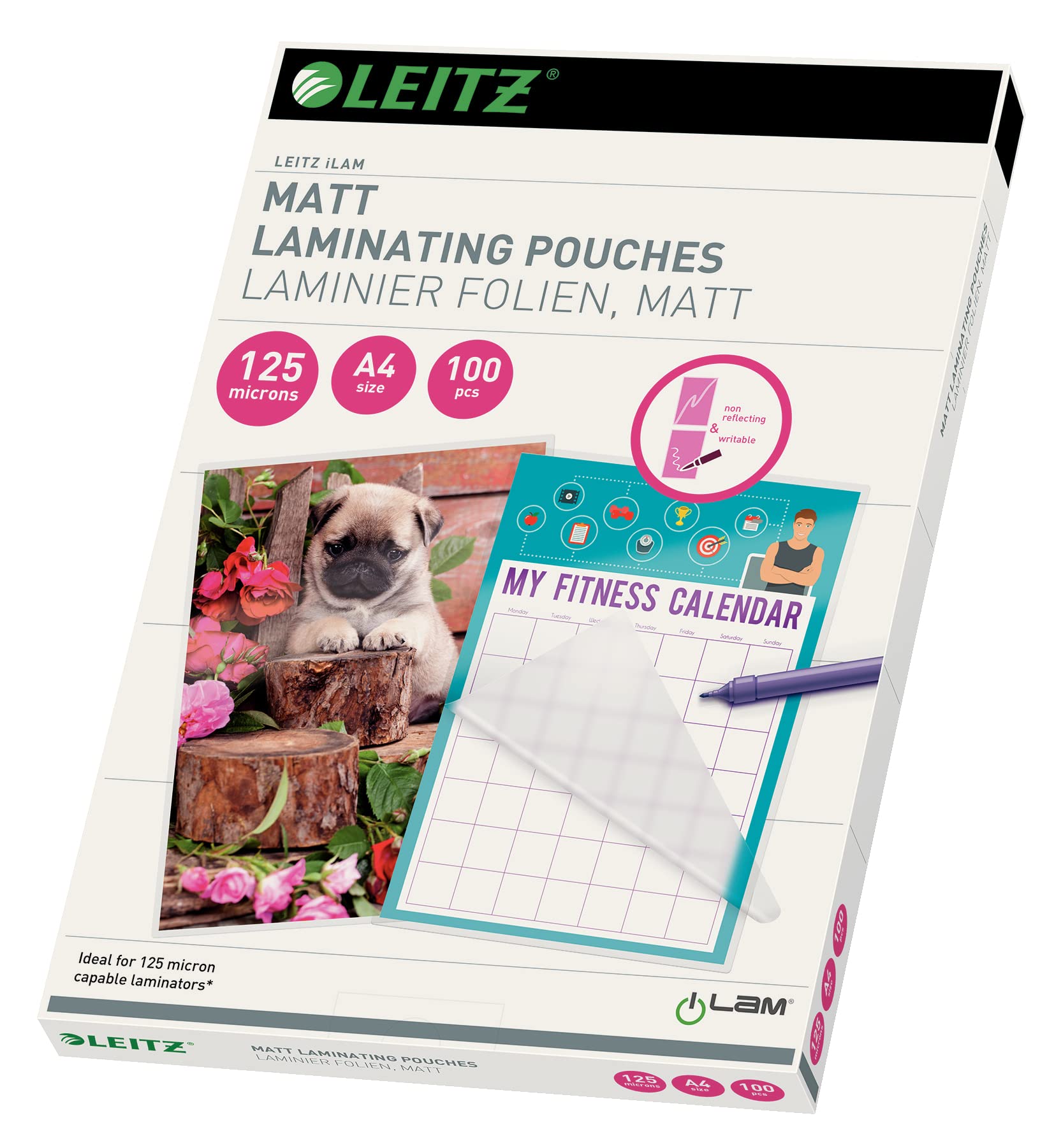 Leitz Quality Foil Laminating Pouch, A4, Pack of 100, Transparent (Standard Matte)