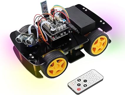 robotic car controlled over bluetooth with obstacle avoidance