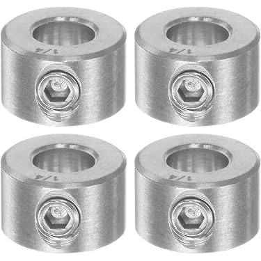 2 Collari Fermo Per Albero In Acciaio Massiccio Zincato - 3/4 Di Pollice (19mm)