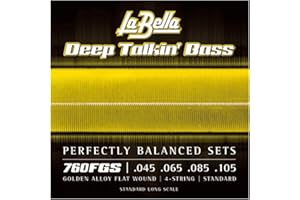 La Bella Bass 760FGS Gold Flats 045/105