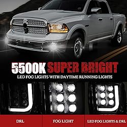 BUNKER INDUST Dodge Ram LED Fog Light with Daytime